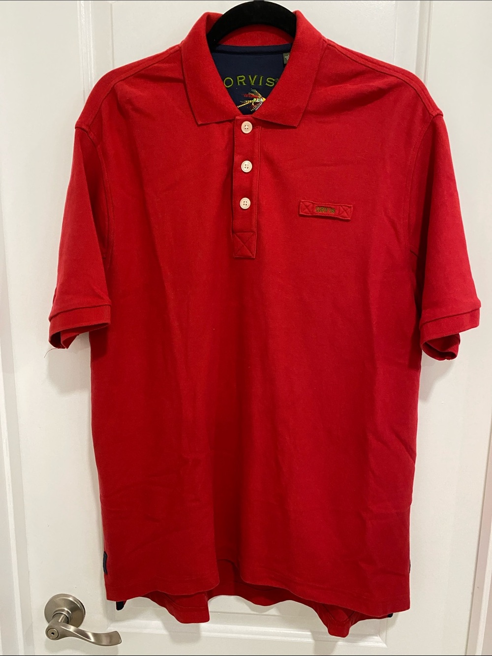 Orvis Red Men’s Polo Shirt